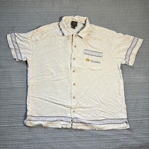 Disney Our Universe Aladdin Genie Cave of Wonders Button Down Shirt Mens Large L